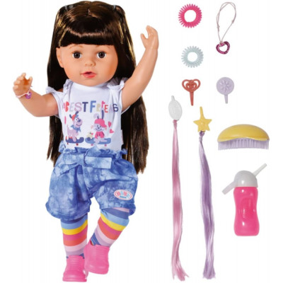 Bábika Baby Born – Play & style brunetka